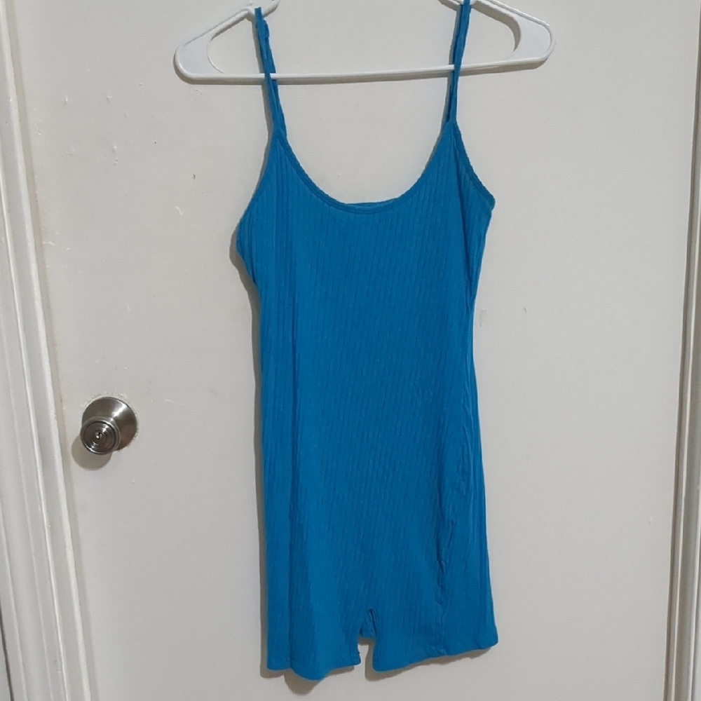 Blue Ribbed dress